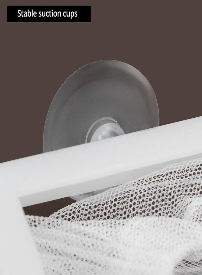 QWORK Fish Tank Breeder Net Mesh with Plastic Frame, 10.3 x 5.9 x 5.9 Inches, Soft Polyester Net, Suction Cups for Installation, 2 Pcs - Image 3